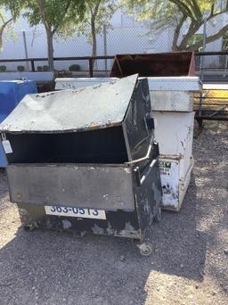 (4) METAL STORAGE BOXES