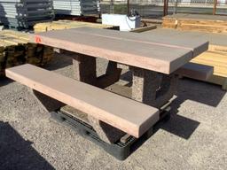 6FT CONCRETE PICNIC TABLE