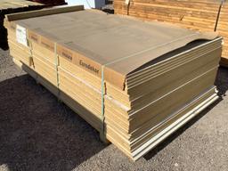 BUNDLE OF 97IN X 49IN X 3/4IN PRESS BOARD