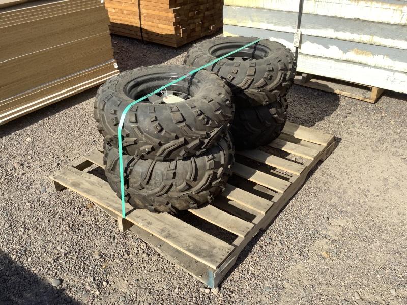 (4) ATV TIRES AND WHEELS