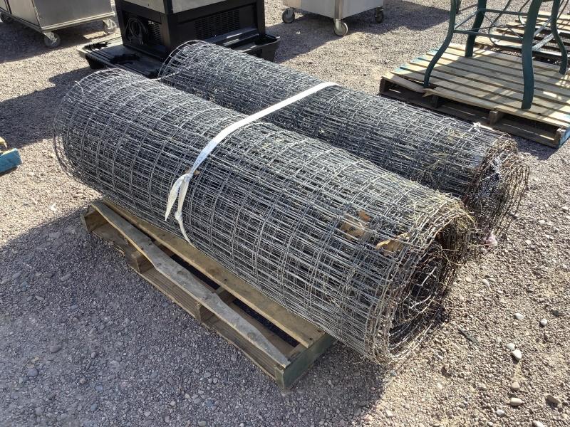 (2) ROLLS OF 5FT NO CLIMB FENCING