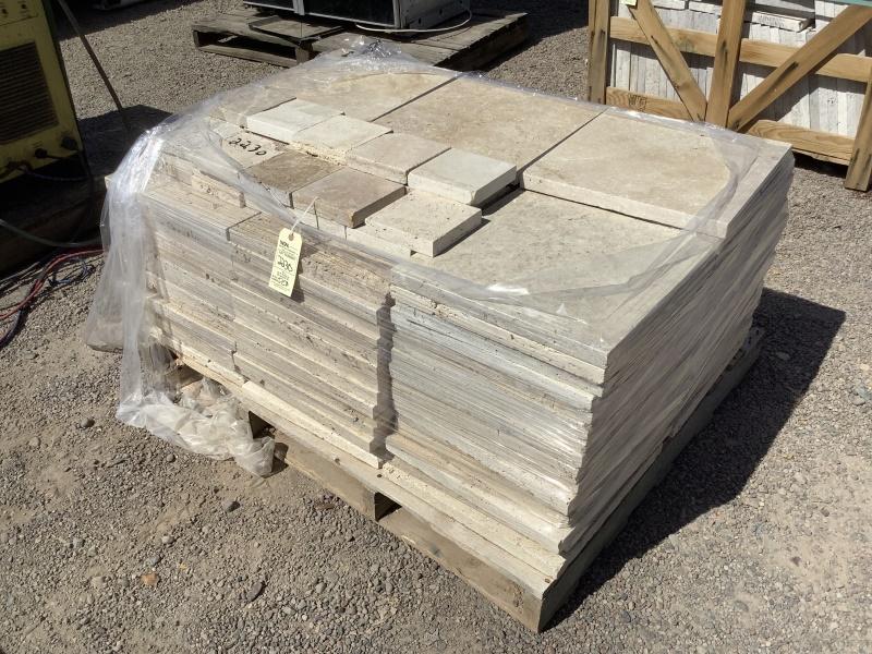 PALLET OF TRAVERTINE PAVERS