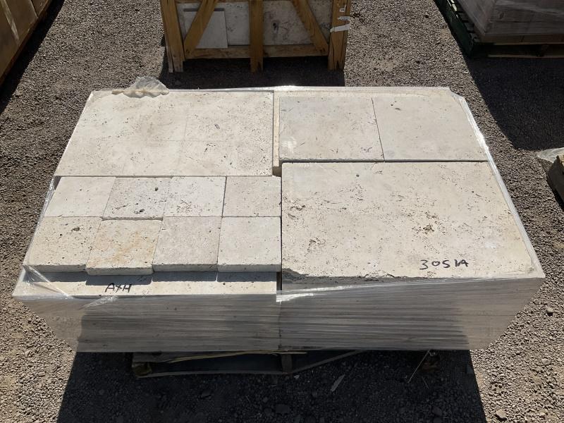 PALLET OF TRAVERTINE PAVERS