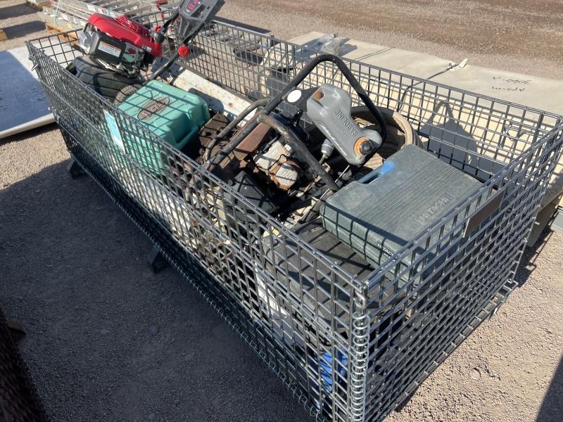 BASKET OF ASST TOOLS AND HARDWARE