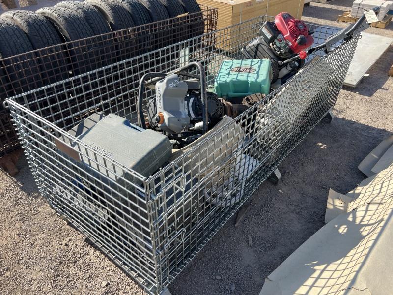 BASKET OF ASST TOOLS AND HARDWARE