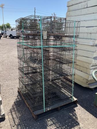 PALLET OF WIRE BASKETS