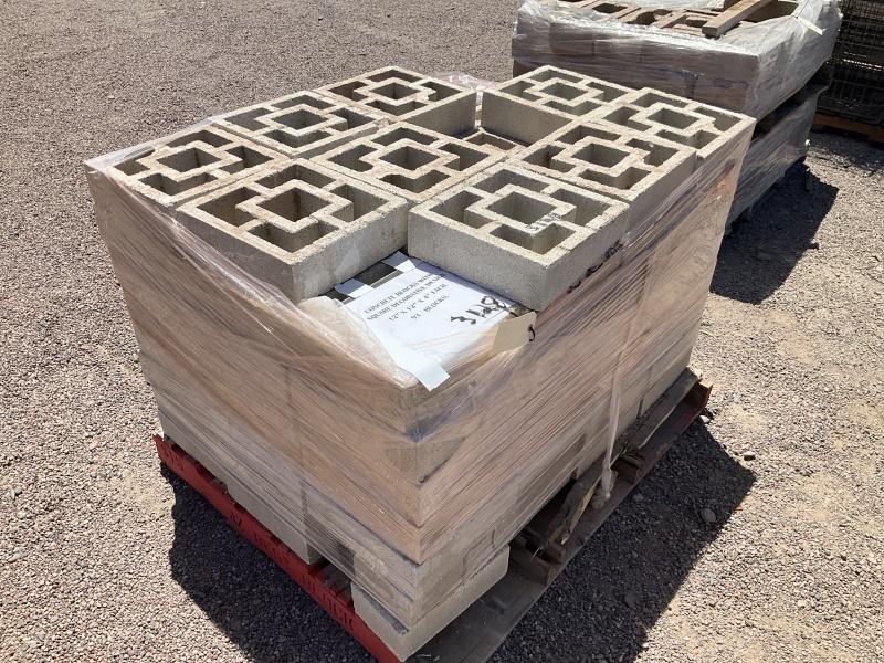 PALLET OF CONCRETE BLOCKS