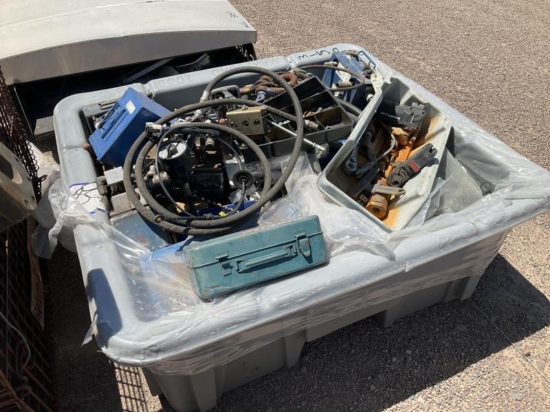 BIN OF ASST SHOP EQUIPMENT AND HARDWARE