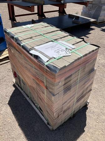 PALLET OF 4IN X 8IN SOLID PEBBLE GRAY BRICKS