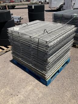 PALLET OF PALLET RACKING SHELVES