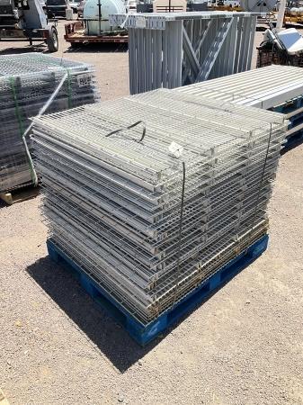 PALLET OF PALLET RACKING SHELVES