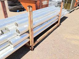 RACK OF ASST ALUMINUM PIPE