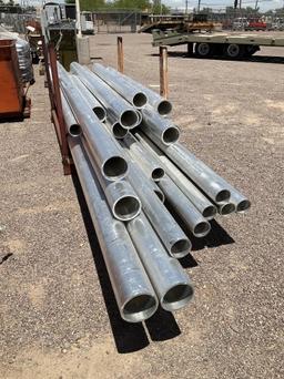 RACK OF ASST ALUMINUM PIPE