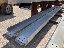 (4) 10IN GALVANIZED I BEAMS