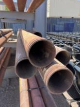 BUNDLE OF 6IN STEEL PIPE