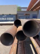 BUNDLE OF 6IN STEEL PIPE