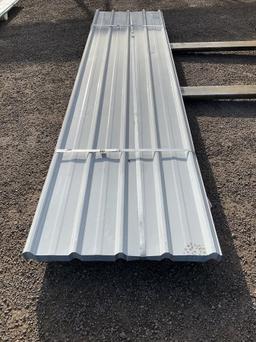 (70) SHEETS OF 3FT X 12FT WHITE METAL ROOF PANELS