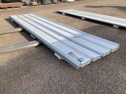 (70) SHEETS OF 3FT X 12FT WHITE METAL ROOF PANELS