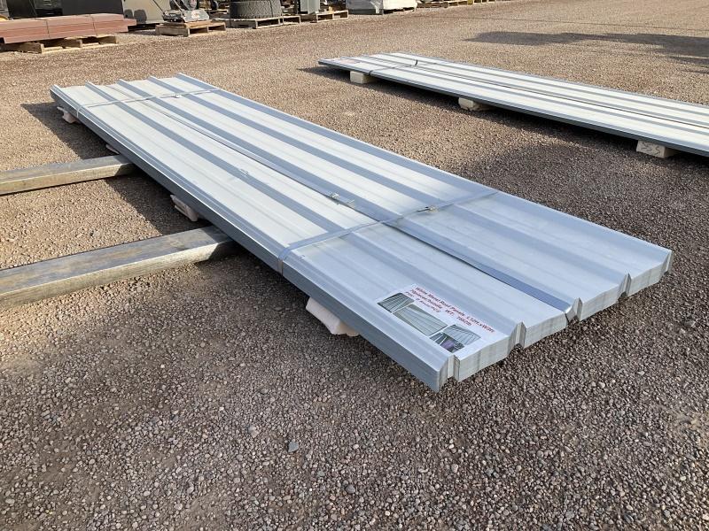(70) SHEETS OF 3FT X 12FT WHITE METAL ROOF PANELS