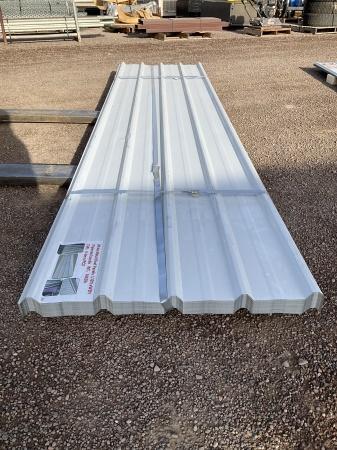 (70) SHEETS OF 3FT X 12FT WHITE METAL ROOF PANELS