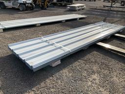 (70) SHEETS OF 3FT X 12FT WHITE METAL ROOF PANELS