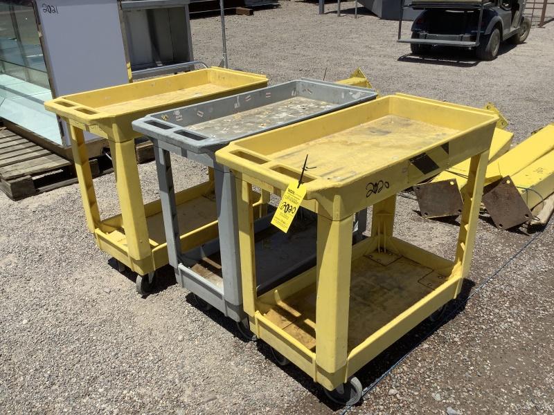 (3) PLASTIC CARTS