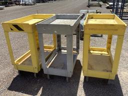 (3) PLASTIC CARTS