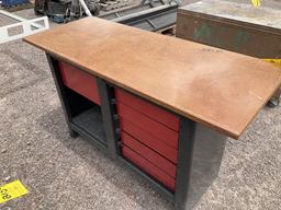 STEEL FRAMED WORK BENCH