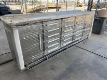 10FT 18 DRAWER WORK BENCH