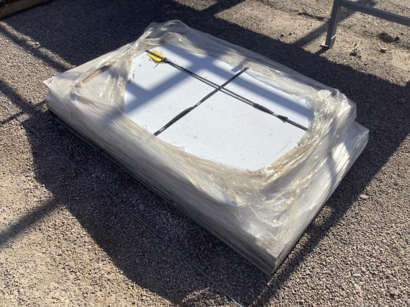 PALLET OF STEEL MOUNTING PLATES