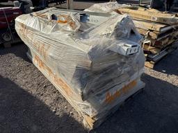PALLET OF STEEL DOORS AND FRAMES