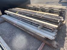 STACK OF ASST STEEL CONCRETE FORMS