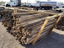 LOT OF ASST WOODEN FENCE POSTS