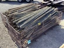 LOT OF ASST WOODEN FENCE POSTS