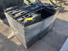 PALLET OF PLASTIC COLLAPSIBLE TRAYS