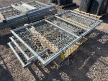 STACK OF CHAINLINK WALK-THROUGH GATES