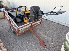 LAWN TRAILER W/ LAWN MOWER