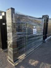 17FT BI-PARTING PILLAR GATE