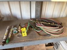 TORCH HOSE W/ VICTOR TORCH AND GUAGES