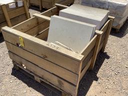 CRATE OF TRAVERTINE PAVERS