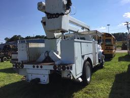 1983 CHEV C70 BUCKET TRUCK (5SPD/2SPD, 366 BIG BLOCK GAS, TECP 45' BOOM. 12' BAKER UTILITY BED,