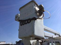 1983 CHEV C70 BUCKET TRUCK (5SPD/2SPD, 366 BIG BLOCK GAS, TECP 45' BOOM. 12' BAKER UTILITY BED,