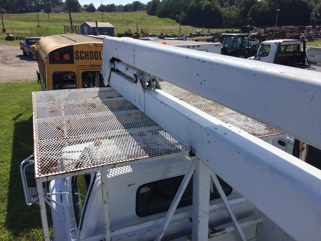 1983 CHEV C70 BUCKET TRUCK (5SPD/2SPD, 366 BIG BLOCK GAS, TECP 45' BOOM. 12' BAKER UTILITY BED,