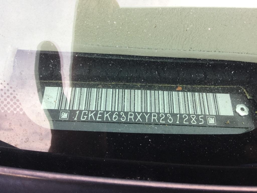2000 GMC YUKON DENALI (AT, 5.7L, 1GKEK63RXYR231285, MILES-264477)
