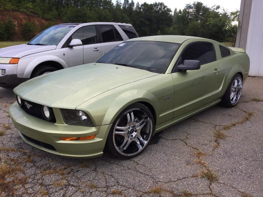 2005 FORD MUSTANG GT (4.7L, 5 SPD), VIN-1ZVFT82H055162446, MILES READ 210818-EXEMPT
