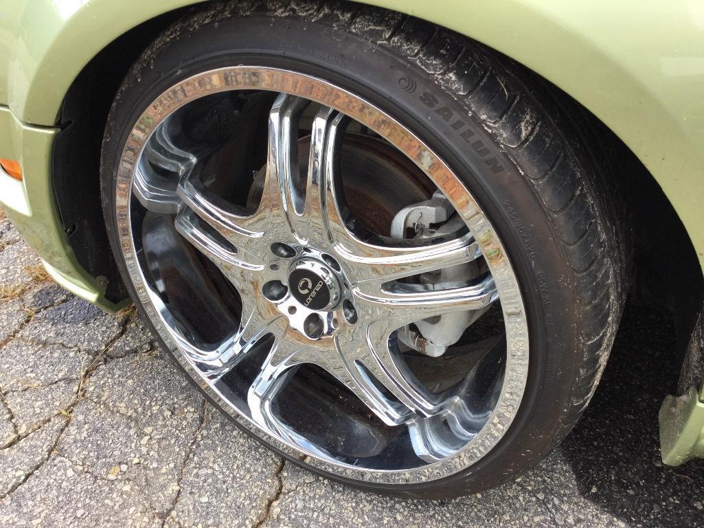 2005 FORD MUSTANG GT (4.7L, 5 SPD), VIN-1ZVFT82H055162446, MILES READ 210818-EXEMPT