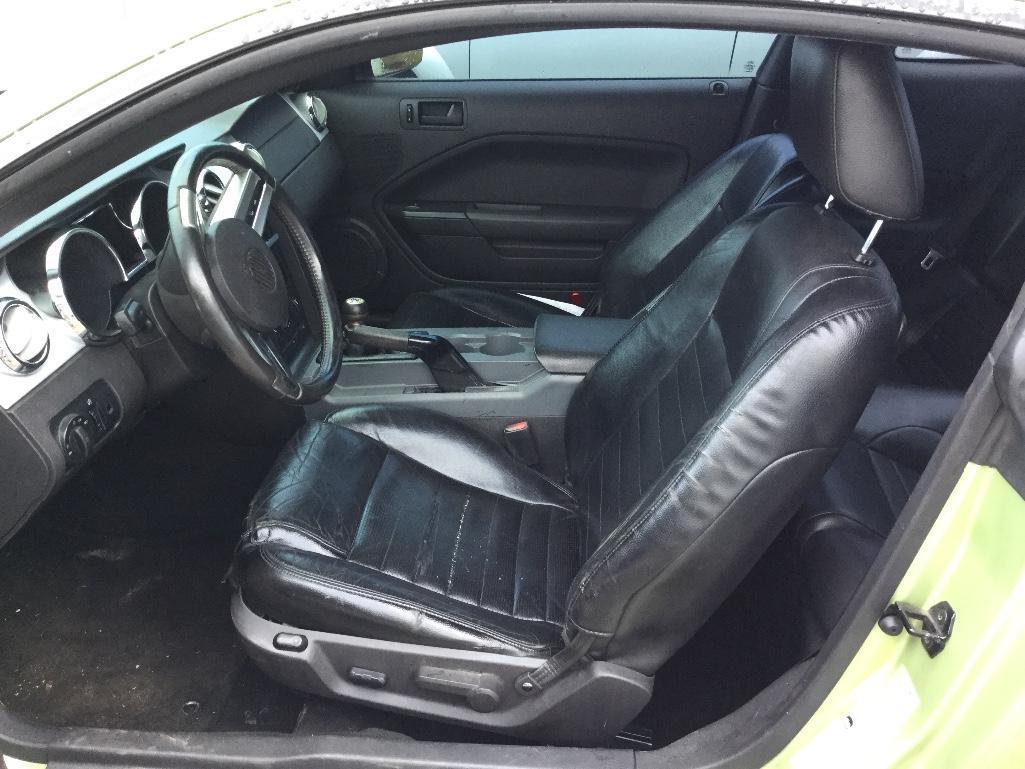 2005 FORD MUSTANG GT (4.7L, 5 SPD), VIN-1ZVFT82H055162446, MILES READ 210818-EXEMPT