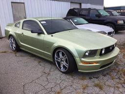 2005 FORD MUSTANG GT (4.7L, 5 SPD), VIN-1ZVFT82H055162446, MILES READ 210818-EXEMPT