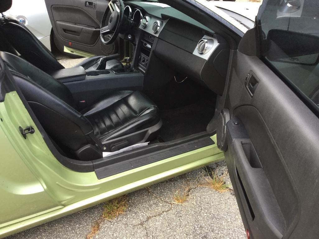 2005 FORD MUSTANG GT (4.7L, 5 SPD), VIN-1ZVFT82H055162446, MILES READ 210818-EXEMPT