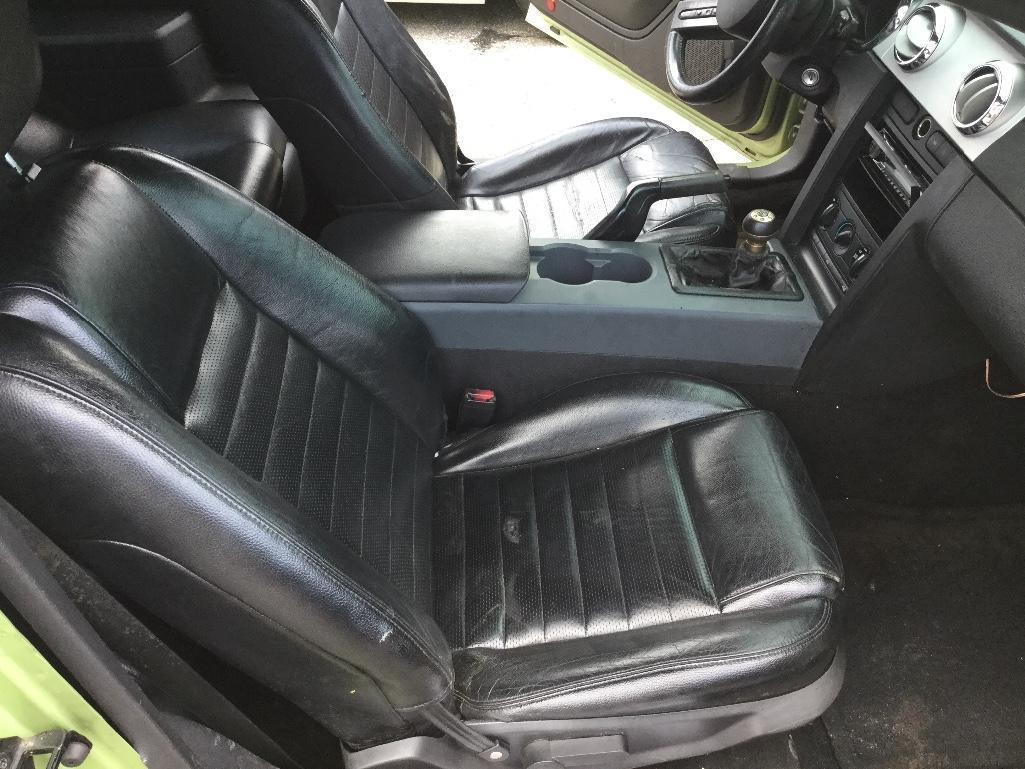2005 FORD MUSTANG GT (4.7L, 5 SPD), VIN-1ZVFT82H055162446, MILES READ 210818-EXEMPT